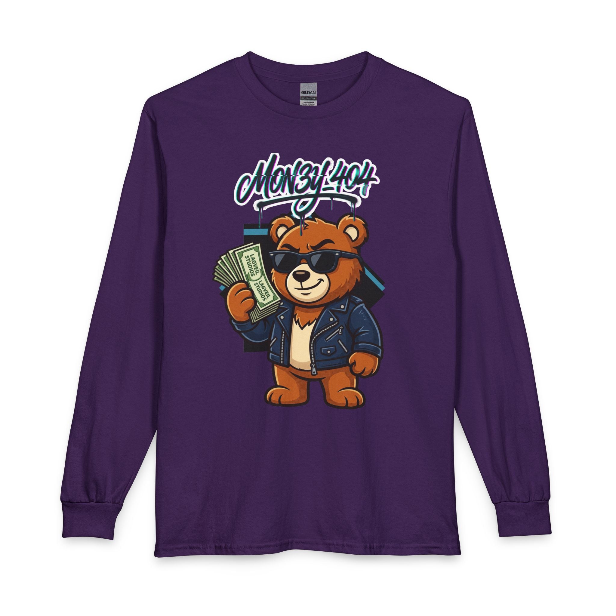 Mon3y_404: Not Found- Long Sleeve Tee