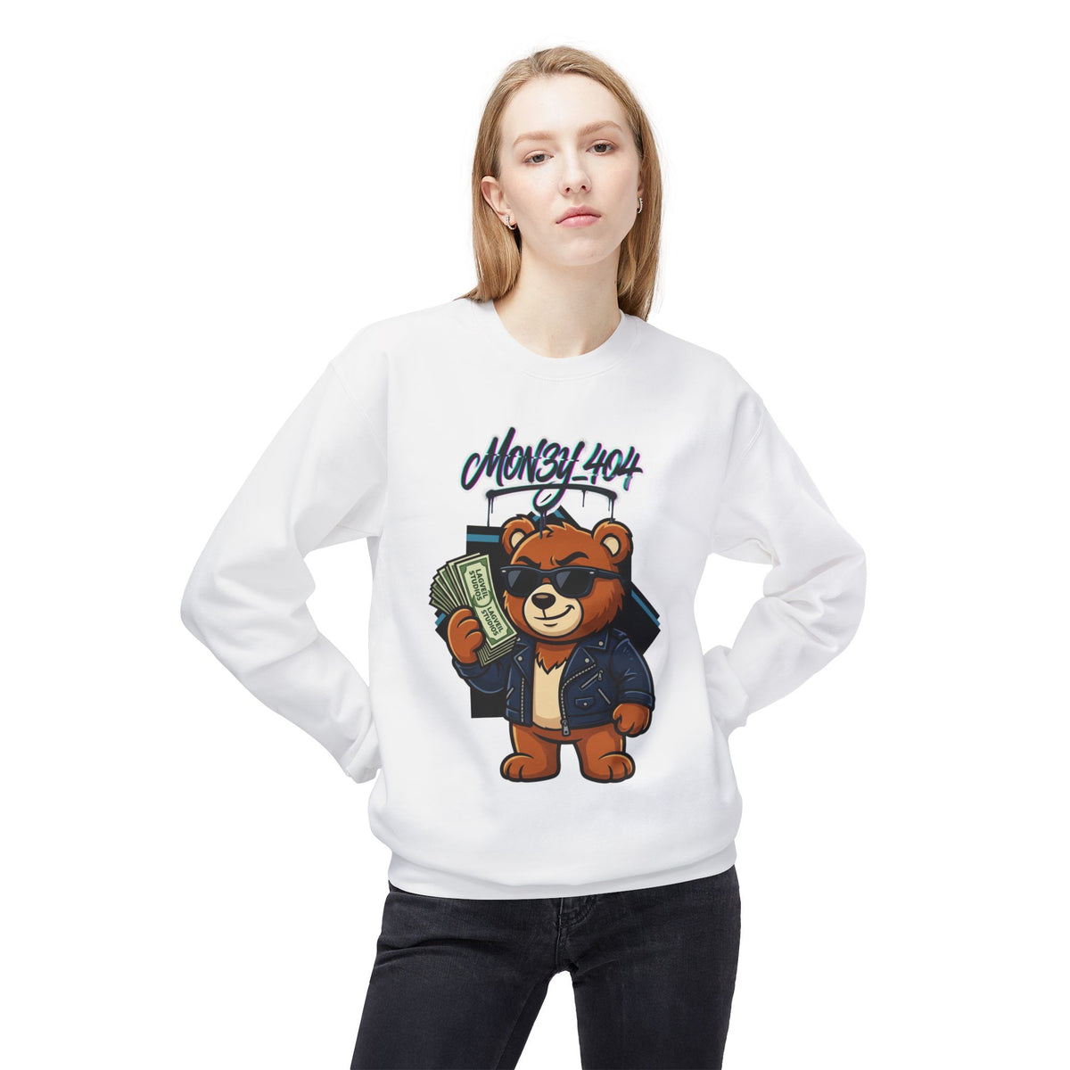 Money_404 Crewneck & Fleece Shorts Set
