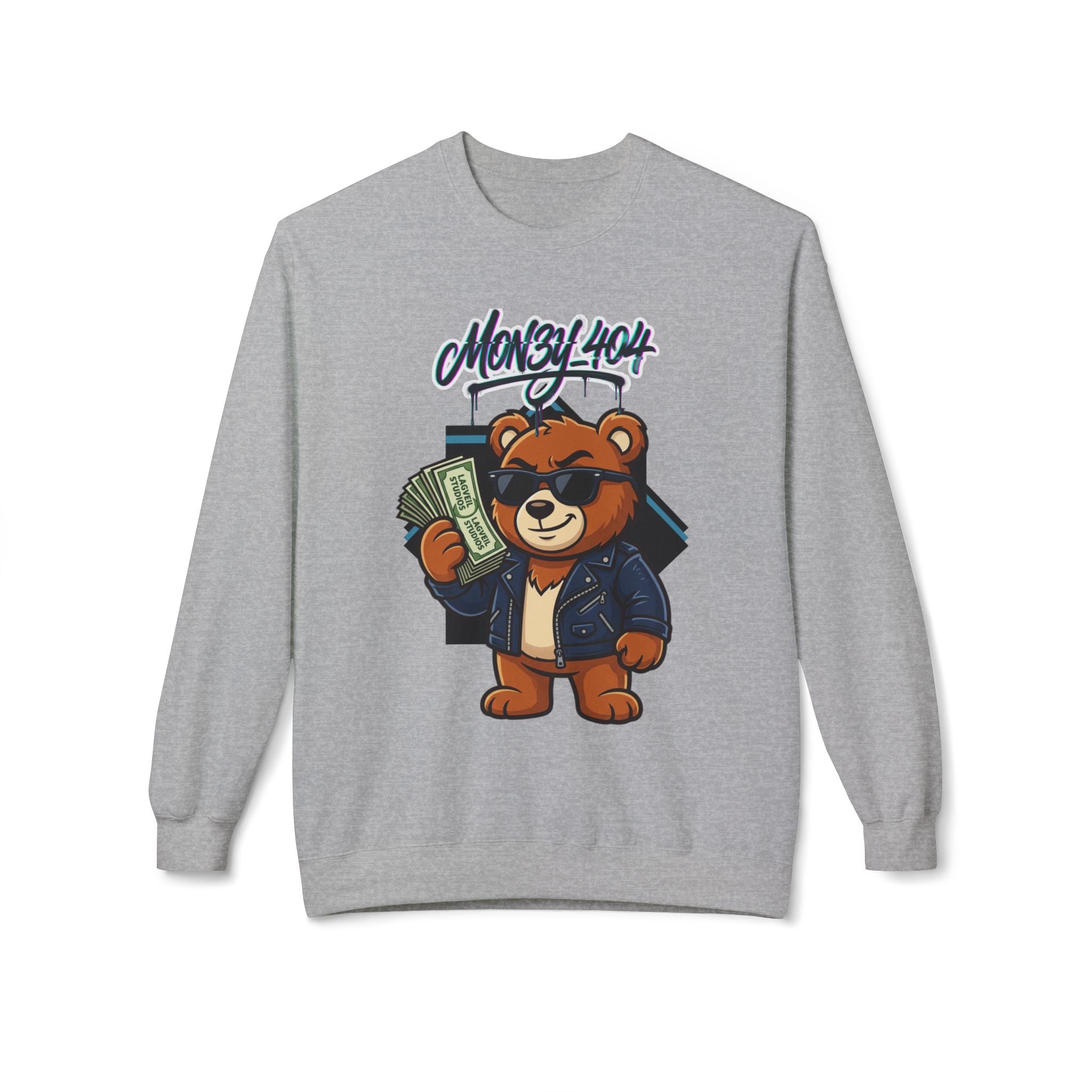 Mon3y_404: Not Found- Crewneck Sweatshirt