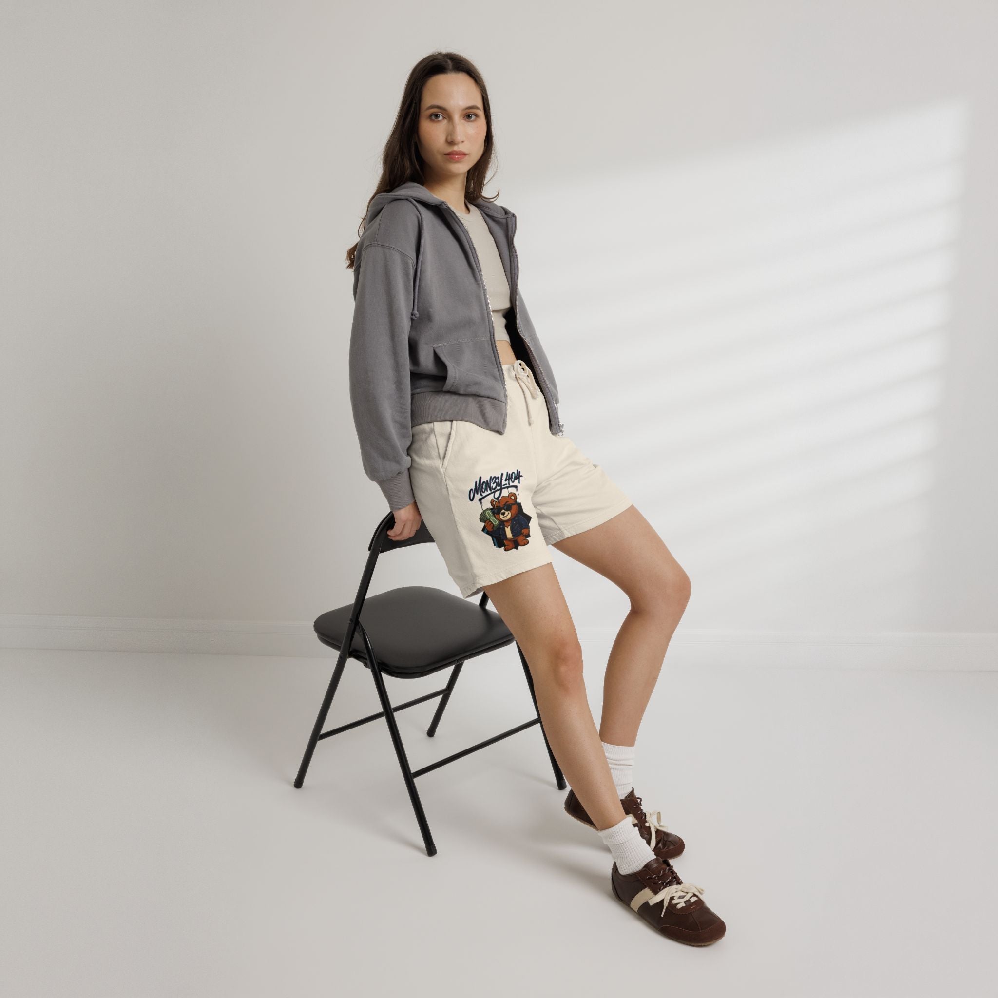 Mon3y_404: Not Found- Fleece Sweat Shorts