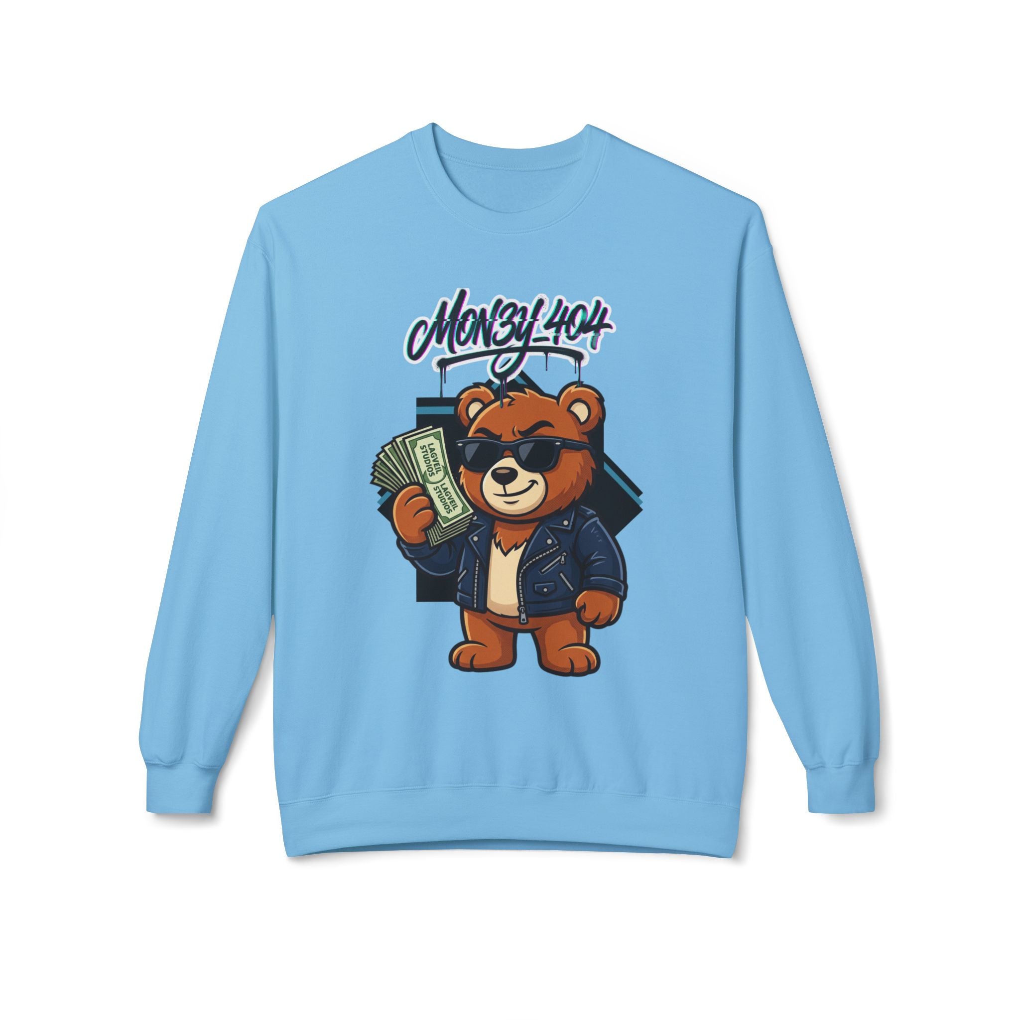 Mon3y_404: Not Found- Crewneck Sweatshirt