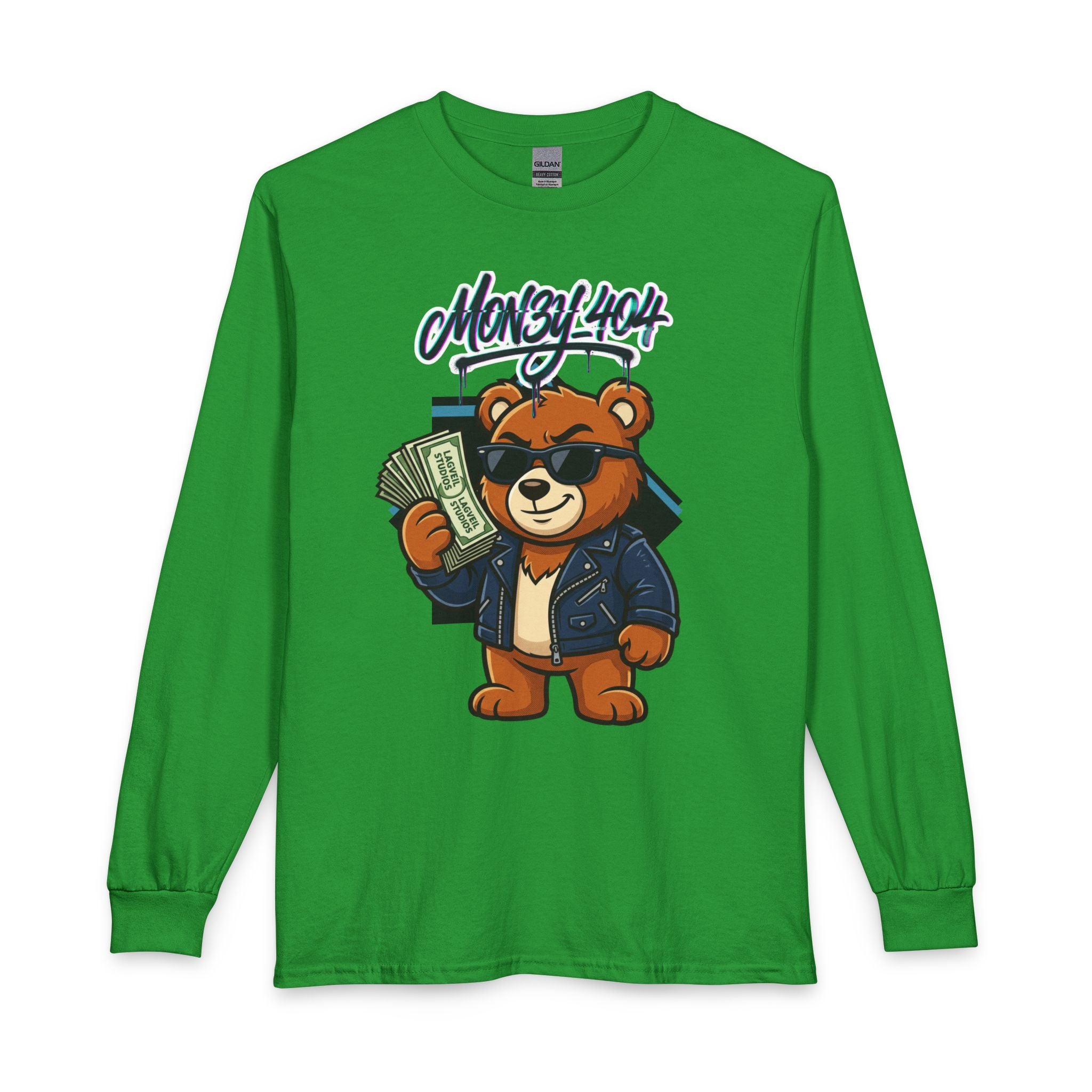 Mon3y_404: Not Found- Long Sleeve Tee