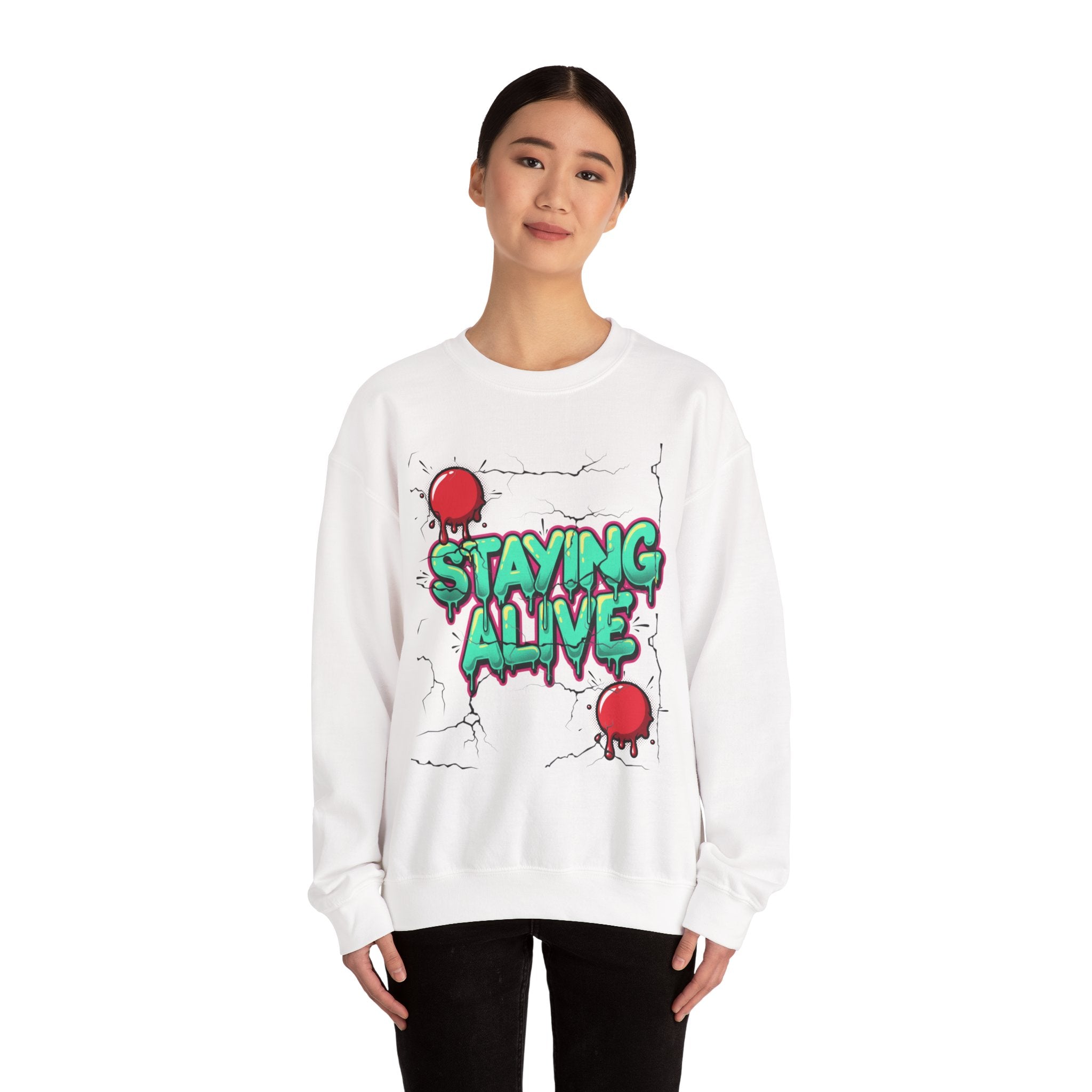 Staying Alive- Crewneck
