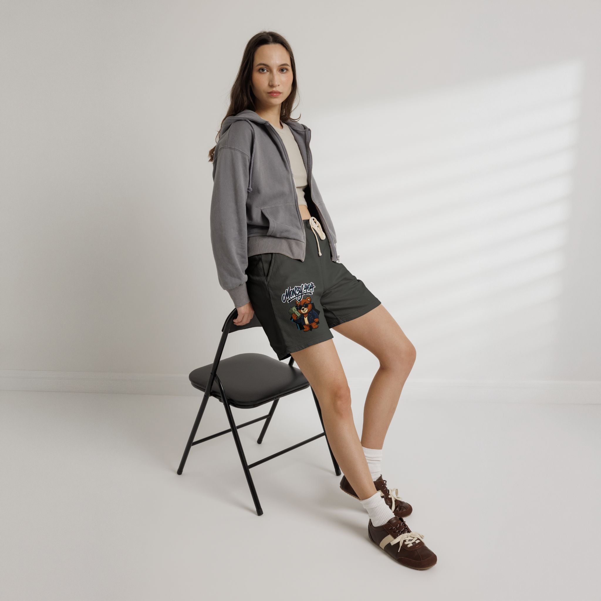 Mon3y_404: Not Found- Fleece Sweat Shorts