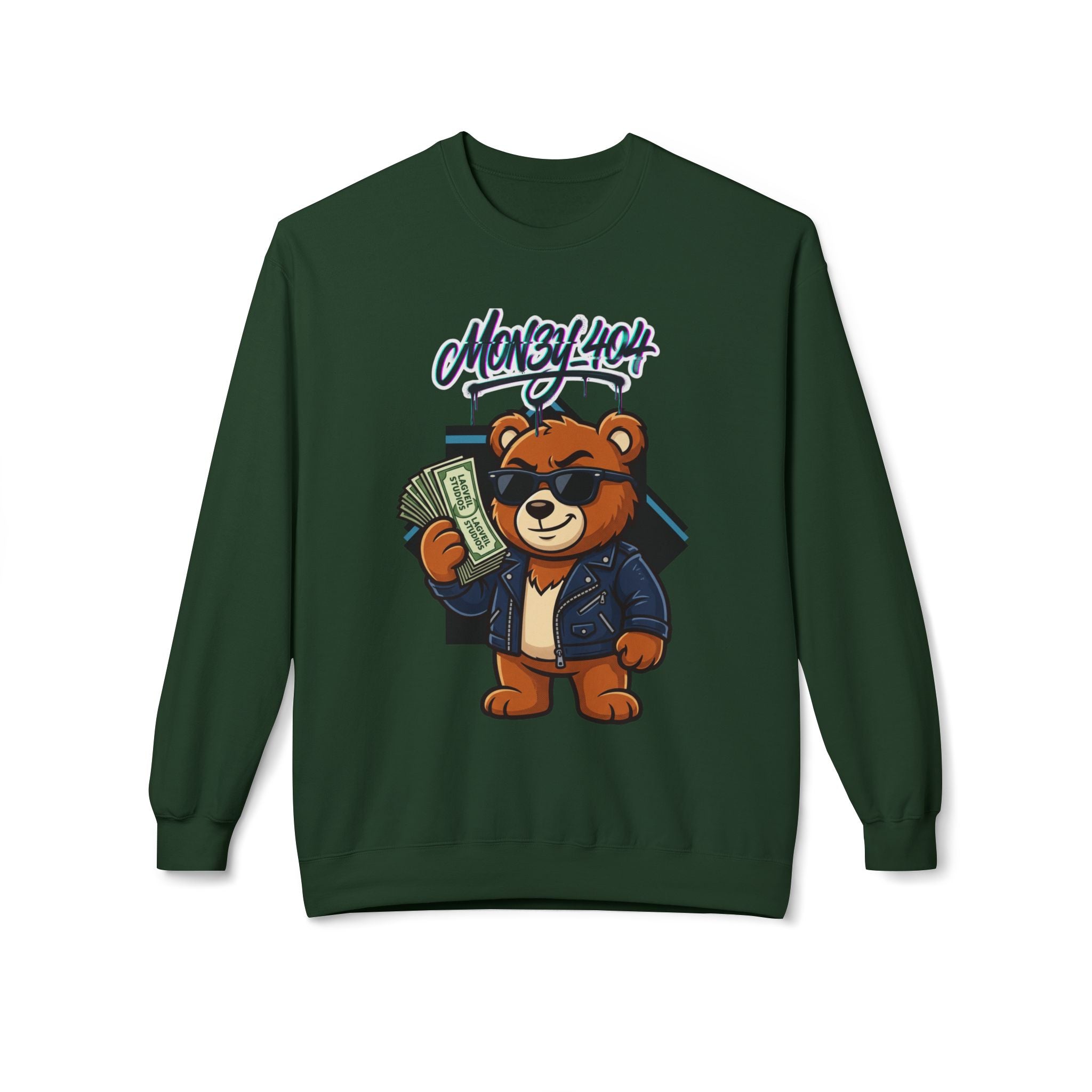 Mon3y_404: Not Found- Crewneck Sweatshirt