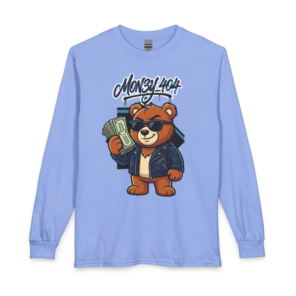 Mon3y_404: Not Found- Long Sleeve Tee
