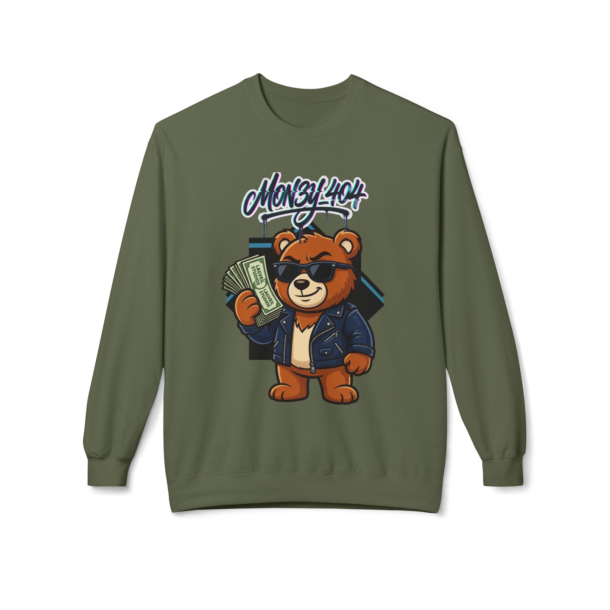 Mon3y_404: Not Found- Crewneck Sweatshirt