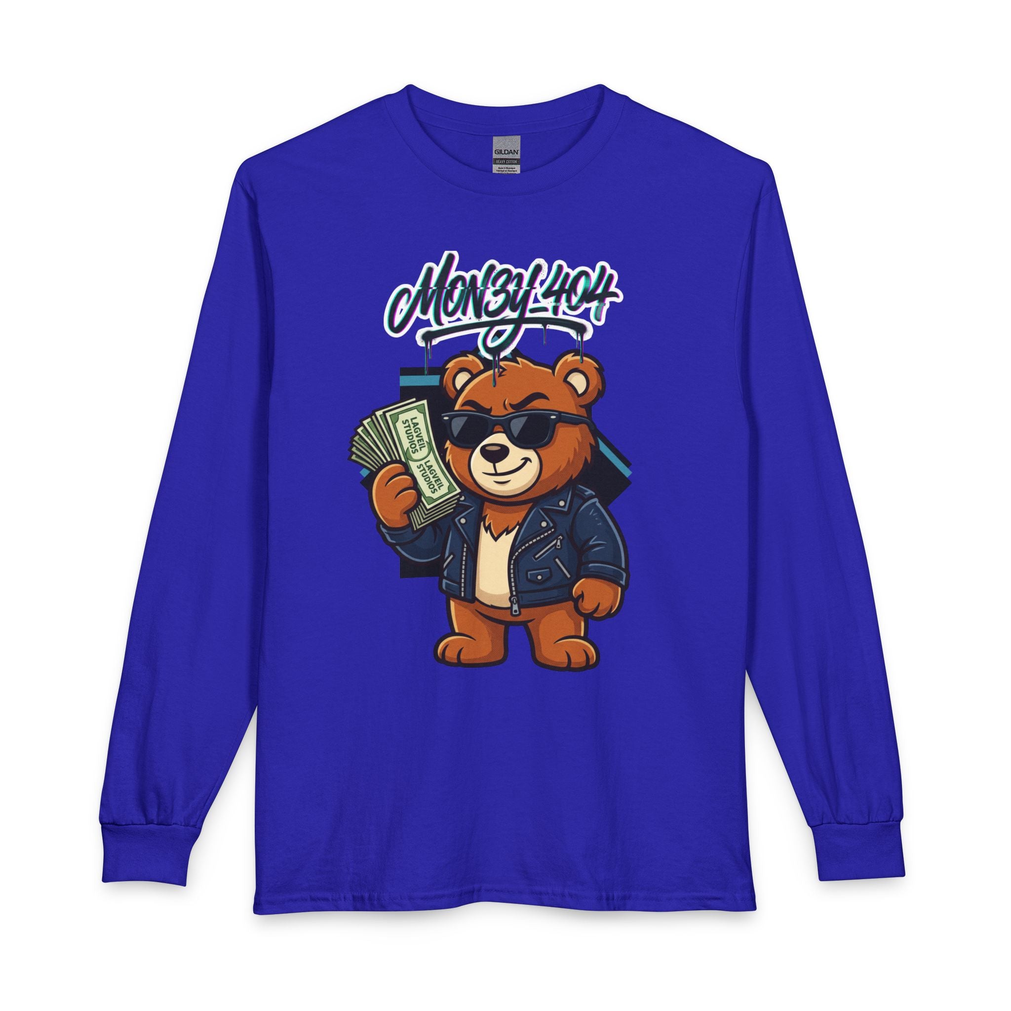 Mon3y_404: Not Found- Long Sleeve Tee